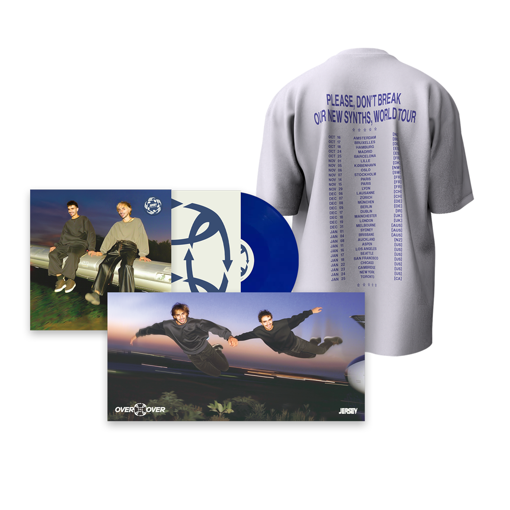 PACK OVER&OVER - VINYLE + T-SHIRT DON'T BREAK OUR NEW SYNTHS TOUR